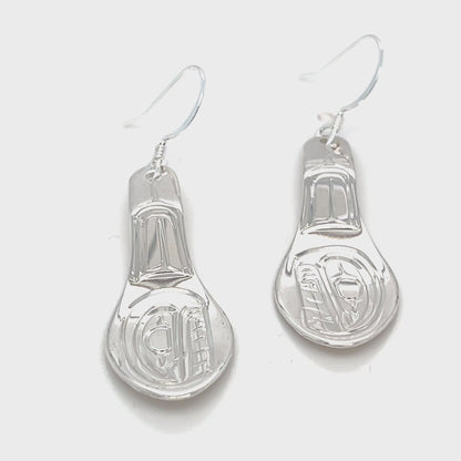 Earrings - Sterling Silver - Spoon - Orca