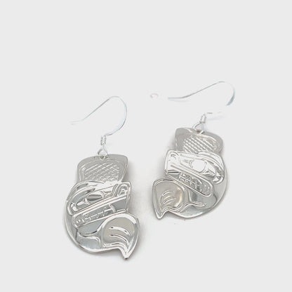 Earrings - Sterling Silver - Cutout - Beaver