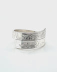 Ring - Sterling Silver - Wrap - 3/16" - Eagles - Size 6