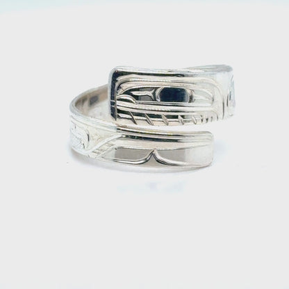 Ring - Sterling Silver - Wrap - 1/4" - Orca