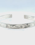 Bracelet - Sterling Silver - 1/4" - Wolf