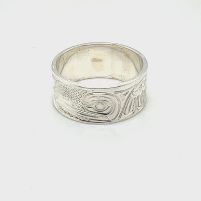 Ring - Sterling Silver - 5/16" - Hummingbird - Size 6