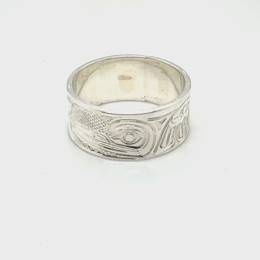 Ring - Sterling Silver - 5/16" - Hummingbird - Size 6