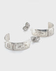 Earrings - Sterling Silver - Half Hoop - 1/4" - Orca