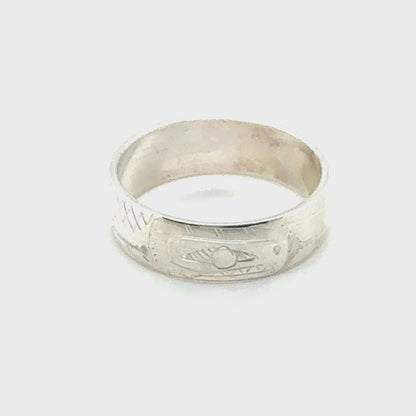 Ring - Sterling Silver - 1/4" - Salmon
