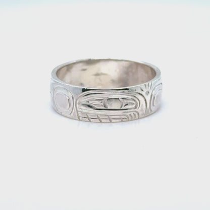 Ring - Sterling Silver - 1/4" - Orca