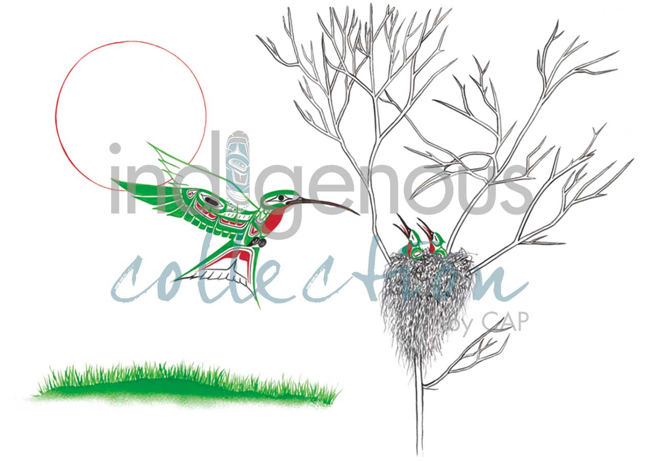 Card - Shorty - Hummingbird Nest - 6x9