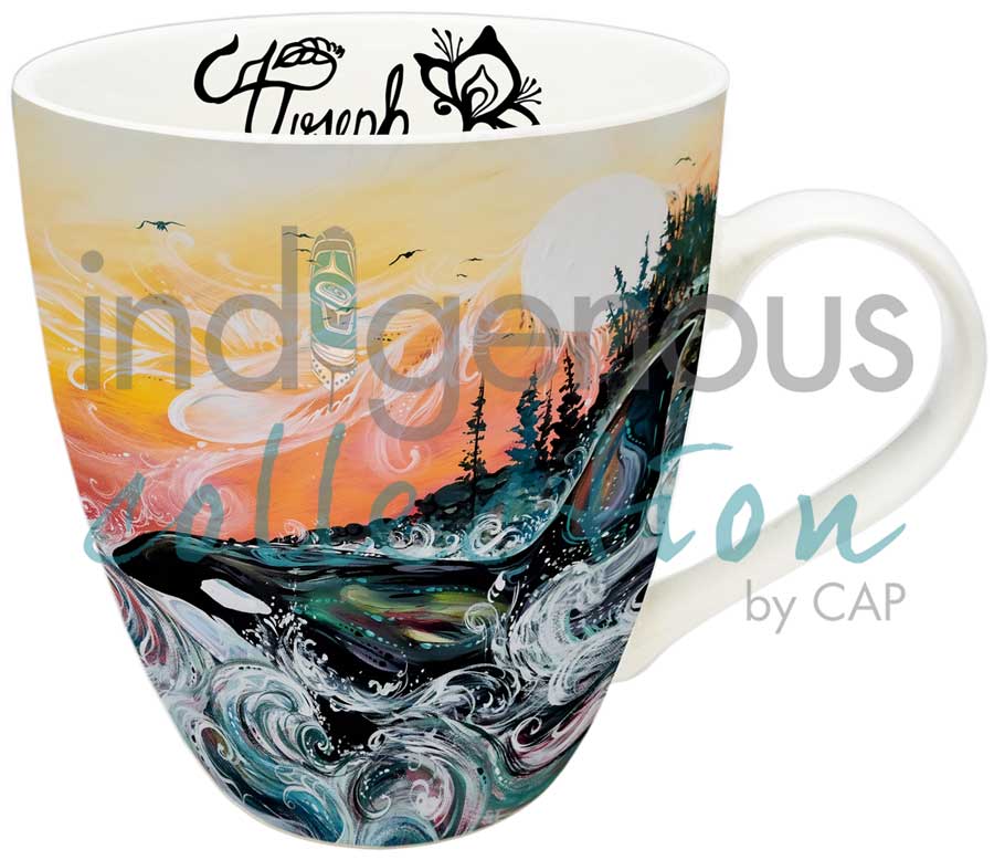 Mug - Fine China - Orca Sunset