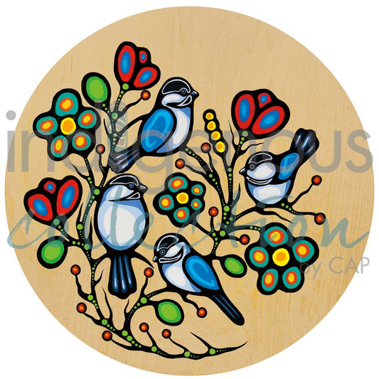Card - Traverse - Four Little Chickadees - 6x9