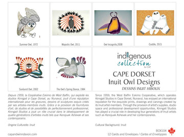 Box of Cards - Cape Dorset Fine Arts - Inuit Owl Designs
