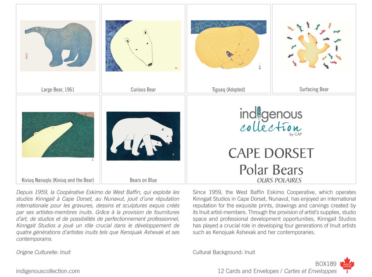 Box of Cards - Cape Dorset Fine Arts - Polar Bears