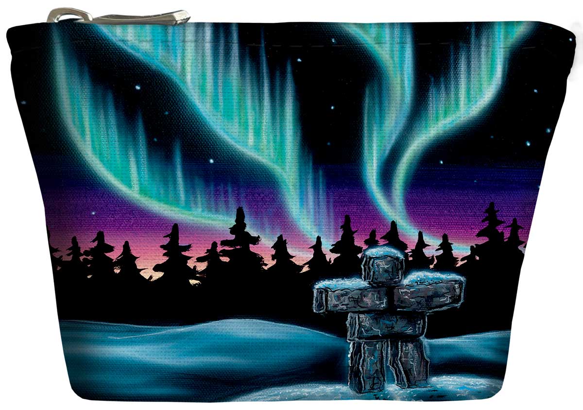 Coin Purse - Sky Dance - Inukshuk