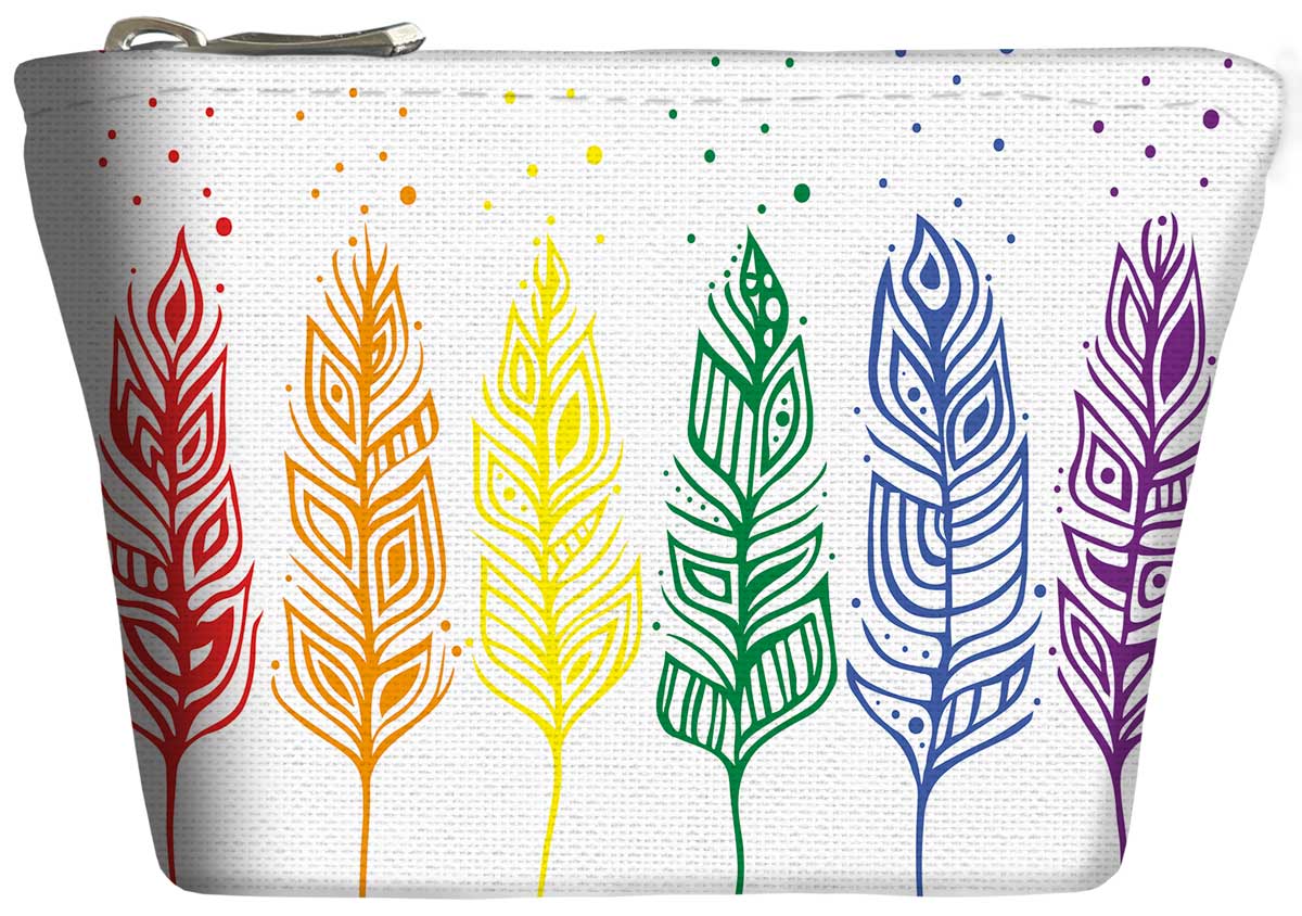 Coin Purse - Pride Feathers