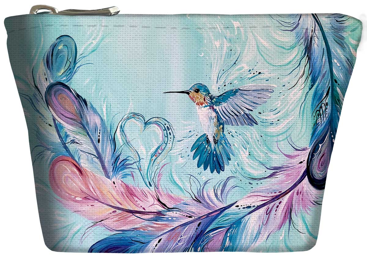 Coin Purse - Hummingbird Feathers