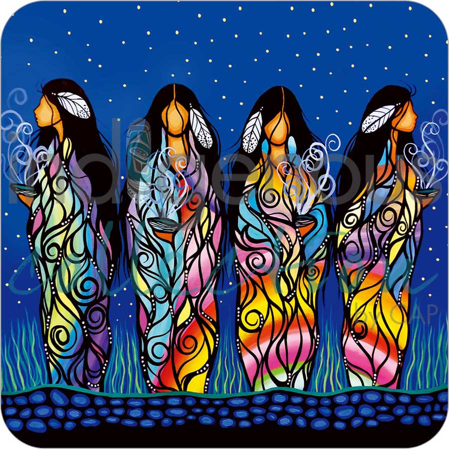 Coasters - Cork - Set of 4 - Bringing Good Medicine