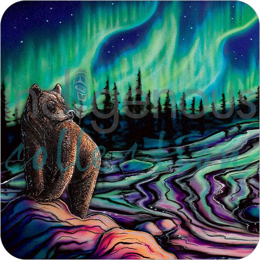 Coasters - Cork - Set of 4 - Sky Dance - Northern Light