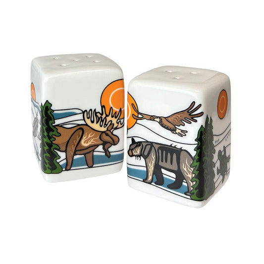 Salt & Pepper Shaker Set - Ceramic - All My Relatives (Indinawemaaganidag)