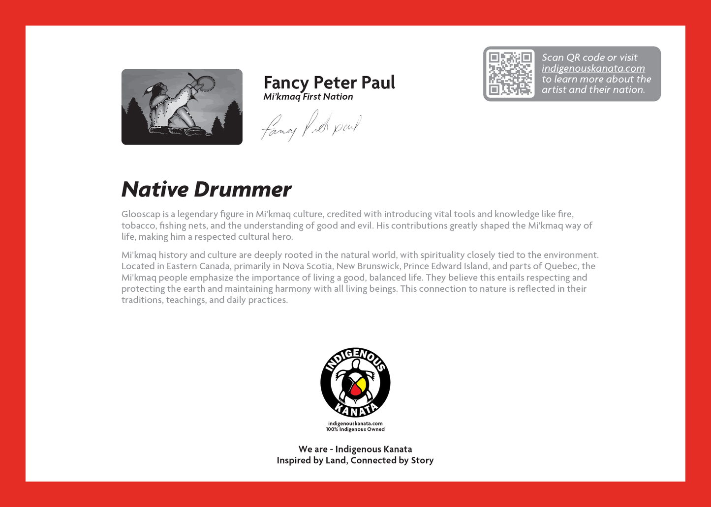 Card - Native Drummer - 5x7