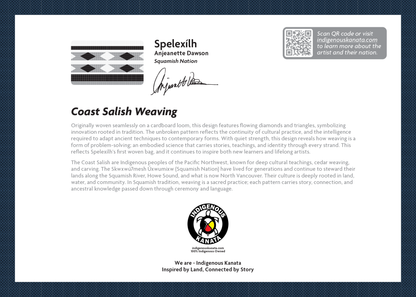 Card - Coast Salish Weaving (Blue) - 5x7
