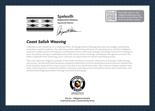 Card - Coast Salish Weaving (Blue) - 5x7