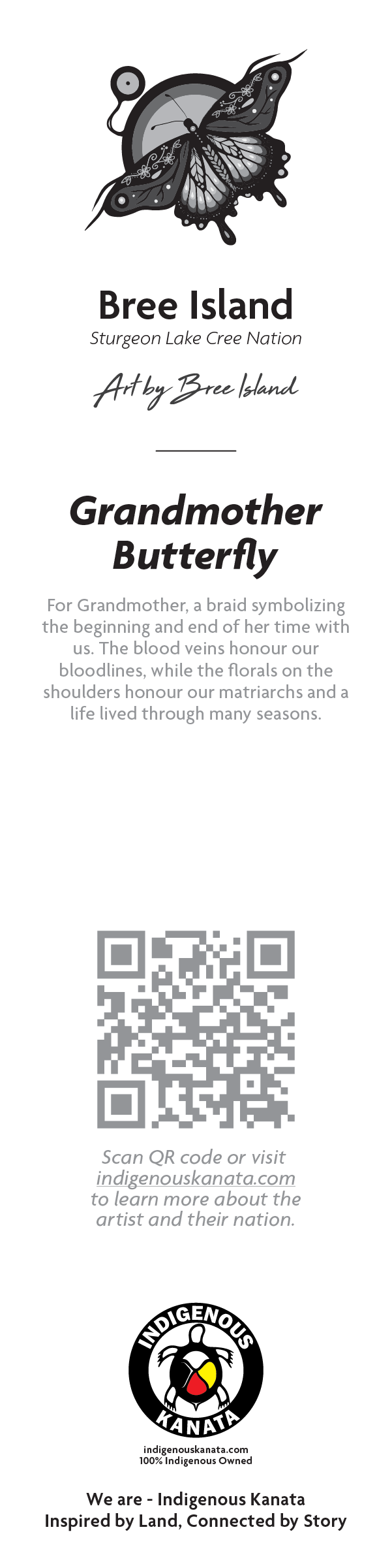 Bookmark - Grandmother Butterfly