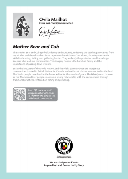 Card - Mother Bear and Cub - 5x7