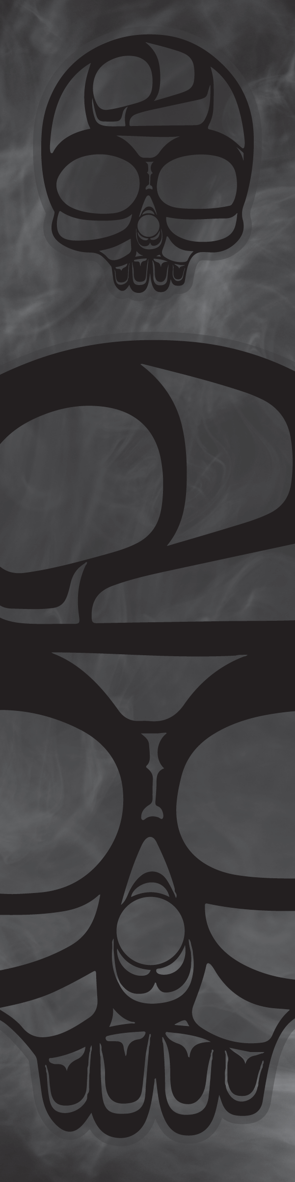 Bookmark - Skull - Charcoal