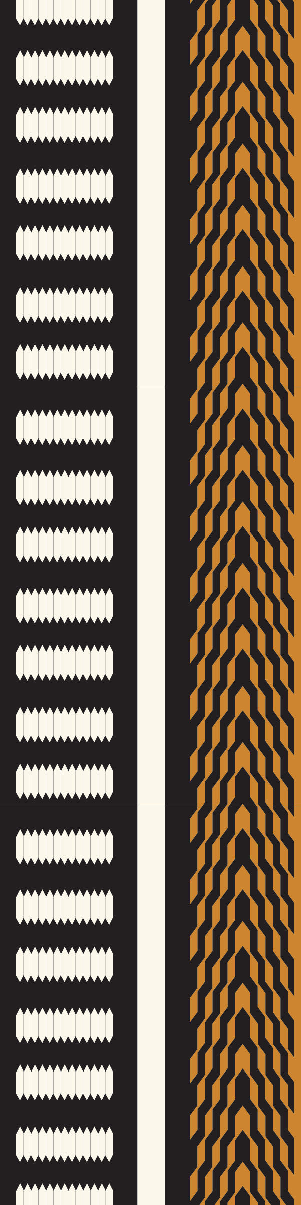 Bookmark - Coast Salish Weaving - Black & Gold