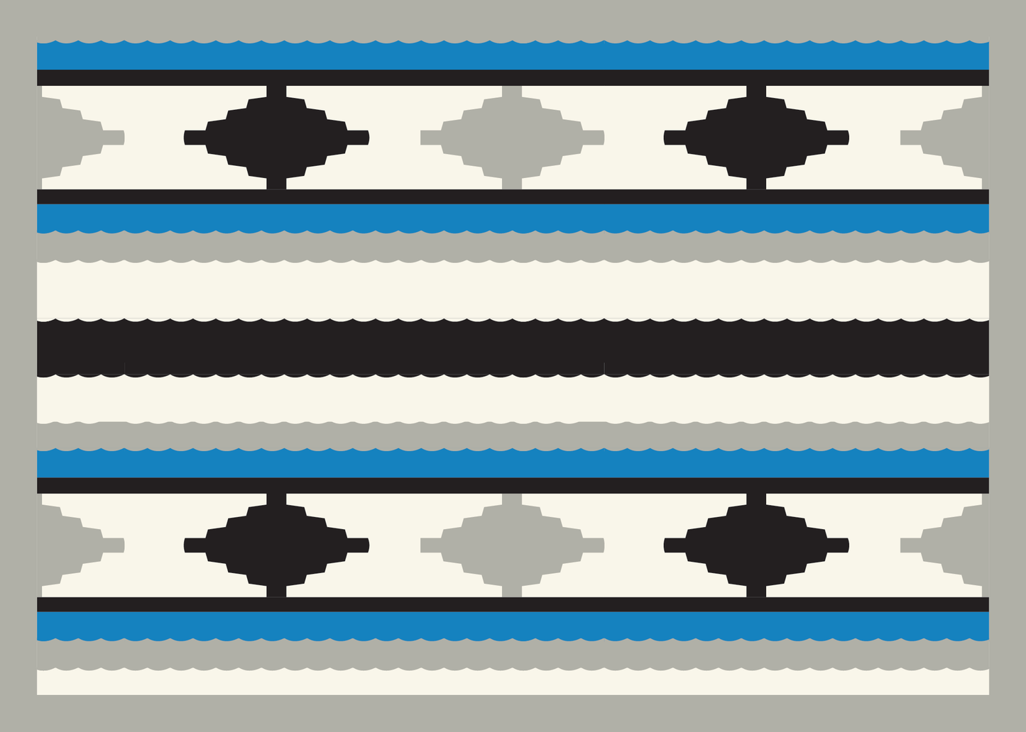 Card - Coast Salish Weaving (Grey) - 5x7