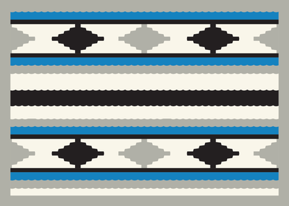 Card - Coast Salish Weaving (Grey) - 5x7