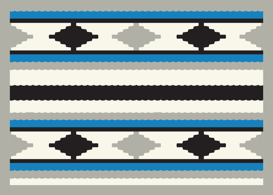 Card - Coast Salish Weaving (Grey) - 5x7