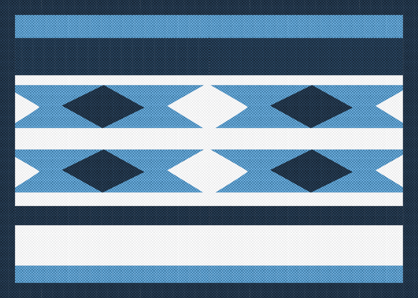 Card - Coast Salish Weaving (Blue) - 5x7
