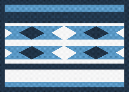 Card - Coast Salish Weaving (Blue) - 5x7