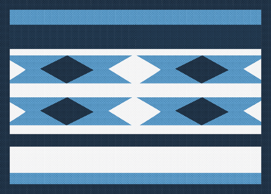 Card - Coast Salish Weaving (Blue) - 5x7