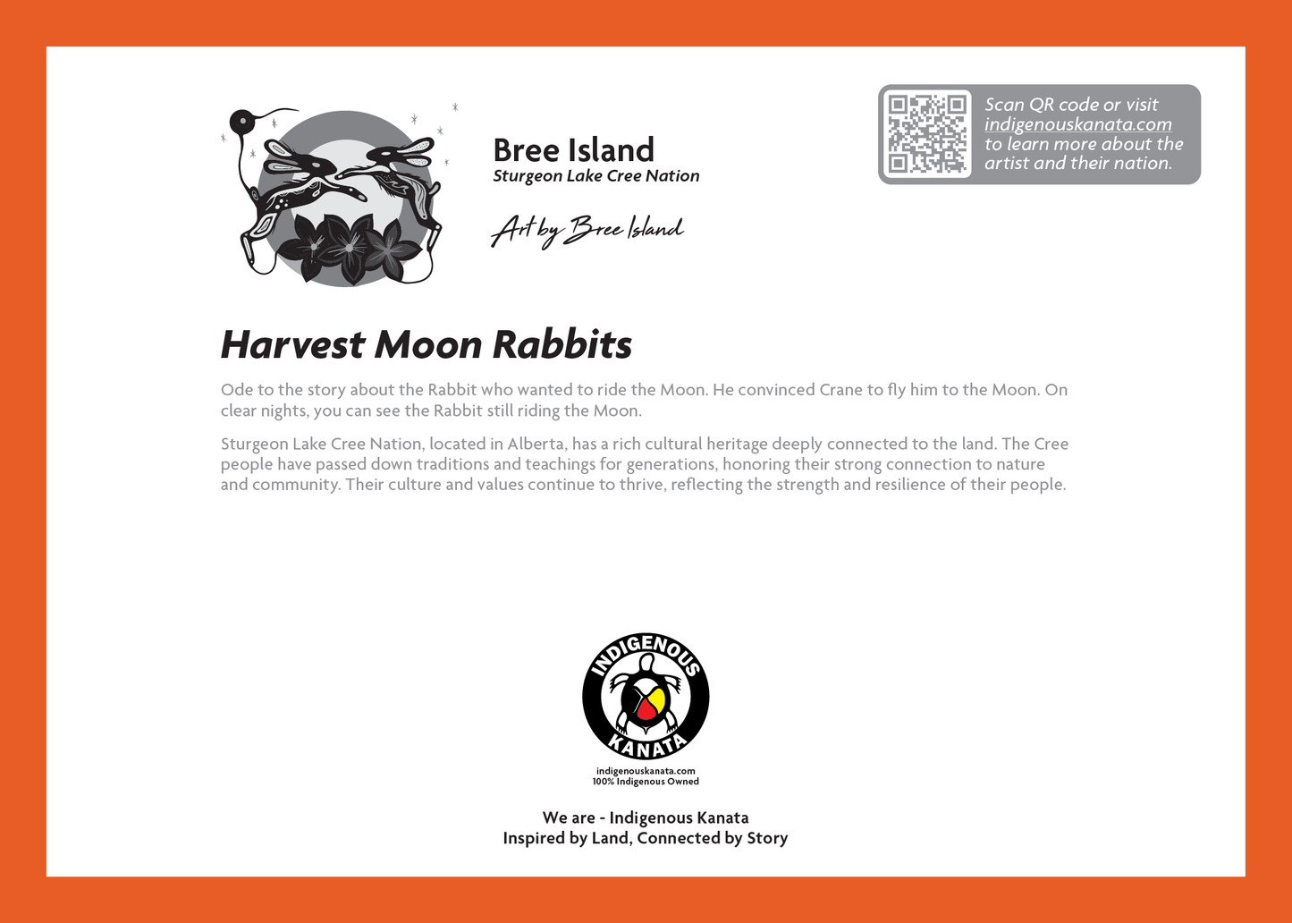Card - Harvest Moon Rabbits - 5x7