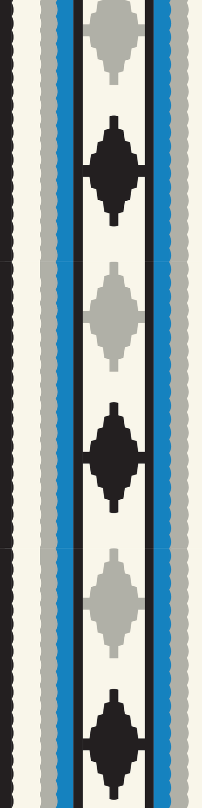 Bookmark - Coast Salish Weaving - Grey