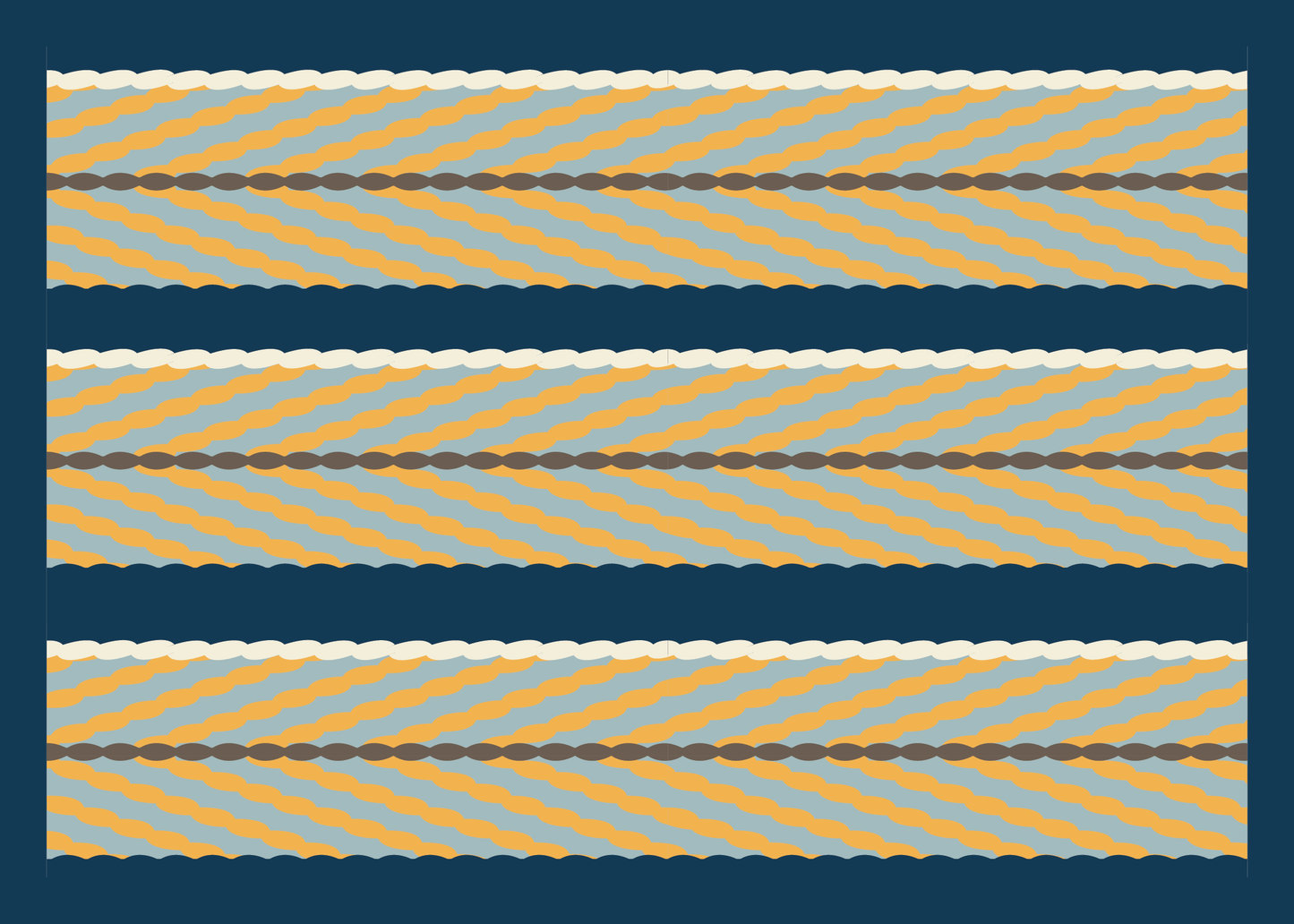 Card - Coast Salish Weaving (Yellow) - 5x7