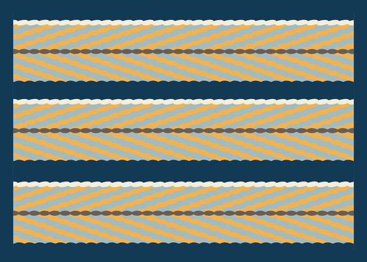 Card - Coast Salish Weaving (Yellow) - 5x7