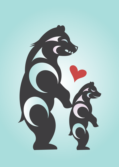 Card - Mother Bear and Cub - 5x7