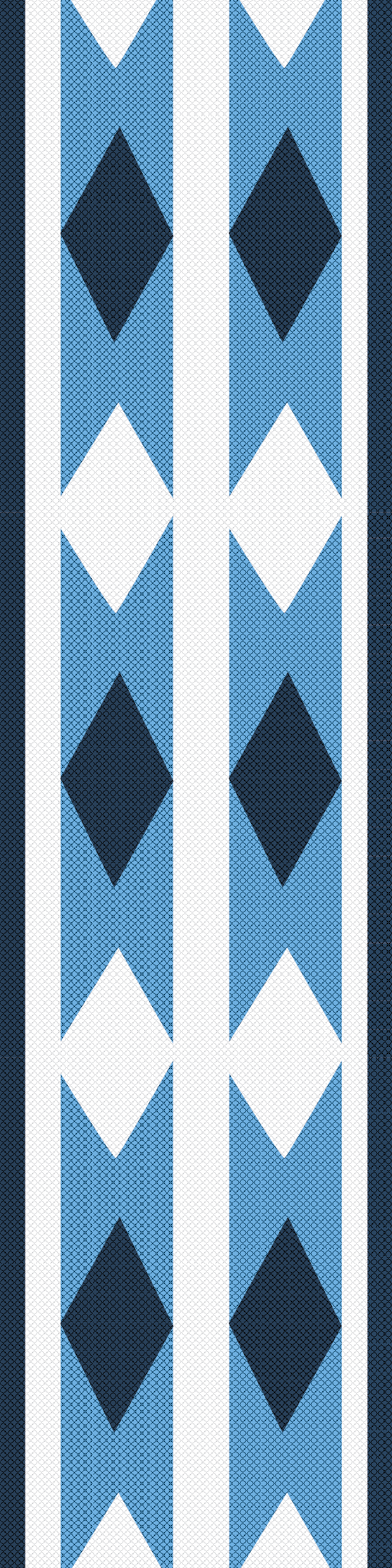 Bookmark - Coast Salish Weaving - Blue