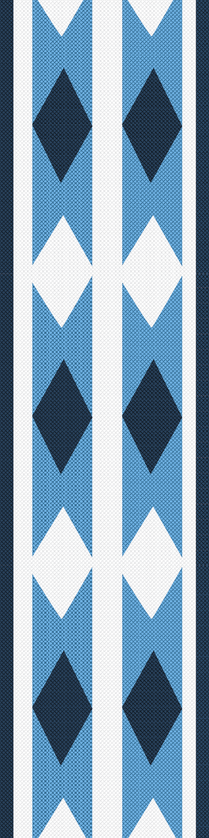 Bookmark - Coast Salish Weaving - Blue