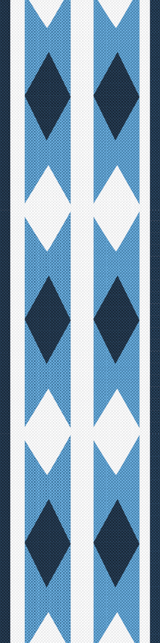 Bookmark - Coast Salish Weaving - Blue