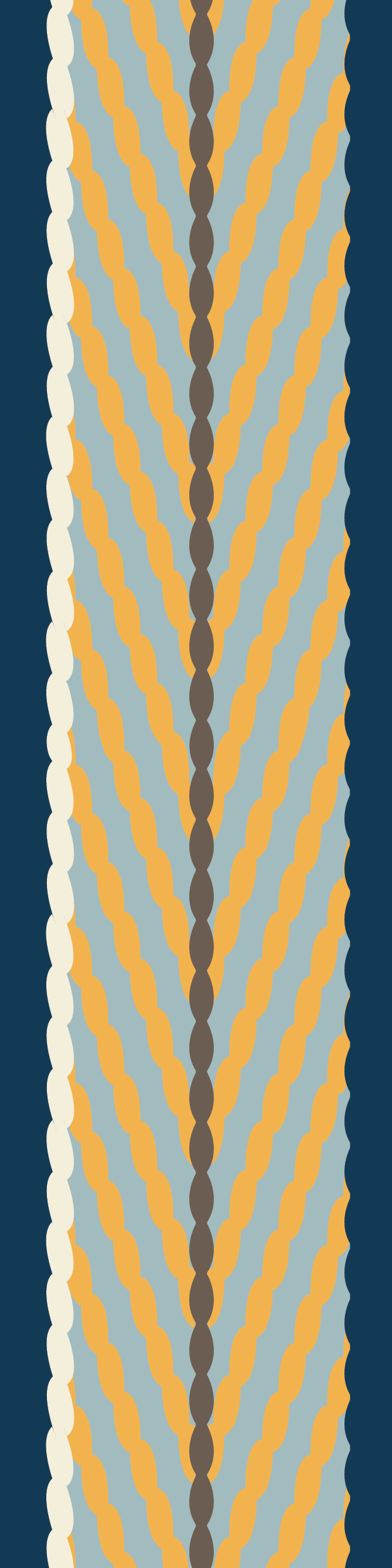 Bookmark - Coast Salish Weaving - Yellow