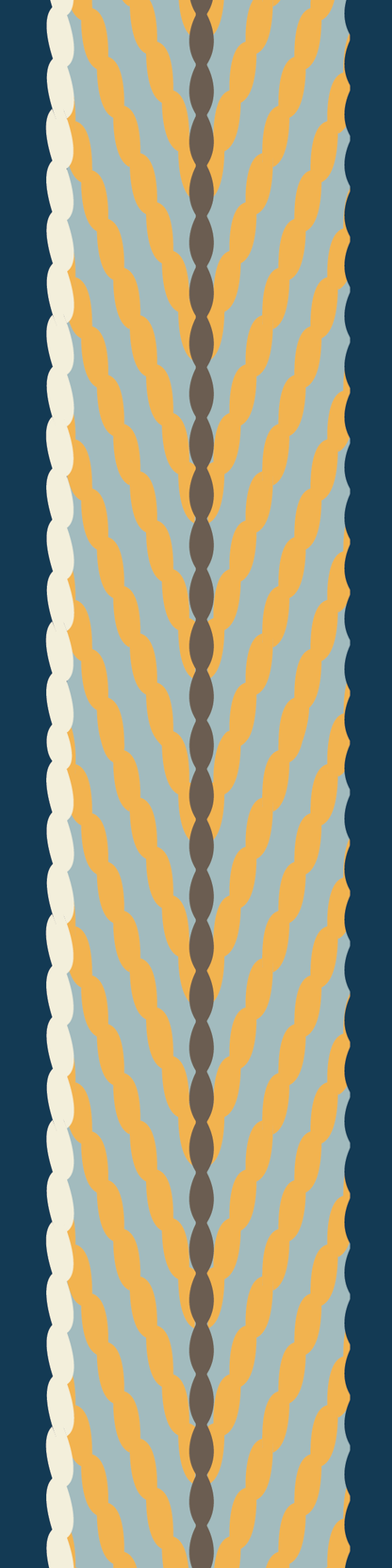 Bookmark - Coast Salish Weaving - Yellow