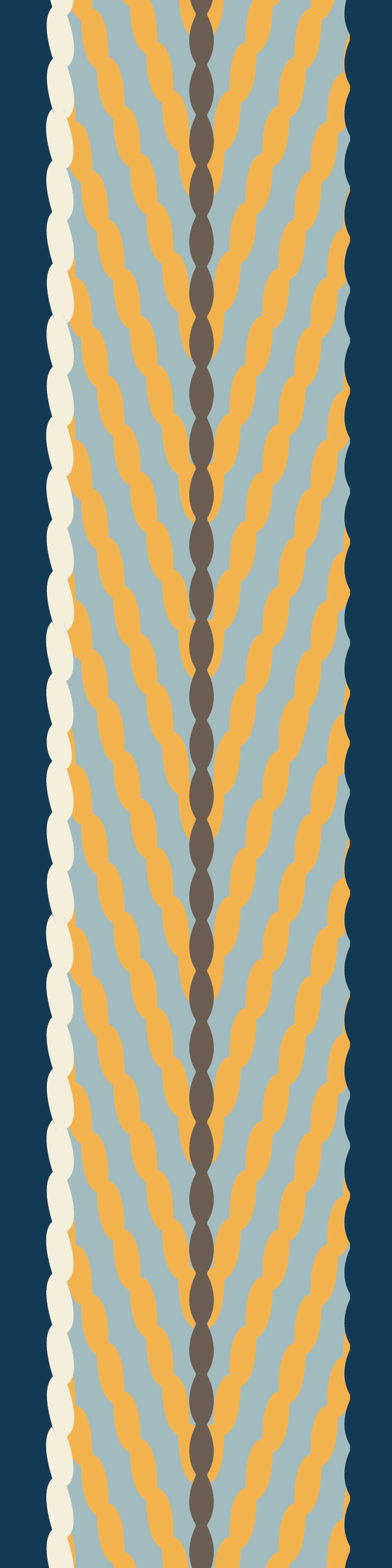 Bookmark - Coast Salish Weaving - Yellow