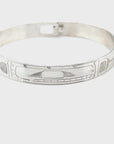 Bangle - Sterling Silver - 3/8" - Orca