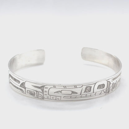 Bracelet - Sterling Silver - 3/8" - Wolf