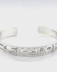 Bracelet - Sterling Silver - 3/8" - Wolf