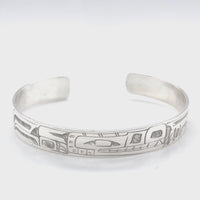 Bracelet - Sterling Silver - 3/8" - Wolf