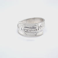 Ring - Silver - Wrap - 1/4" - Orca - Size 6